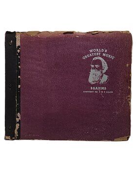 World’s Greatest Music - Brahms Symphony No2 in D Major Op73 5xShellac 12” 78RPM